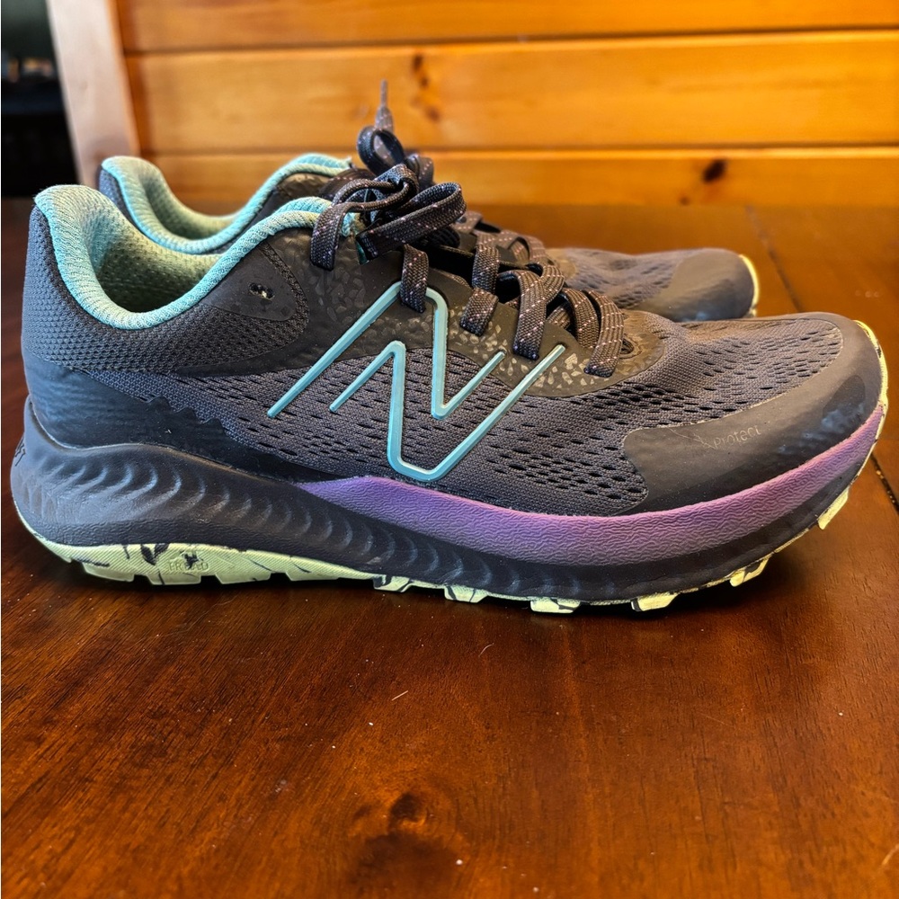 New Balance Women's Gray and Purple Running Shoes
